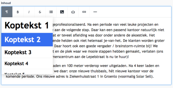 Kopteksten gebruiken in je blog Kopteksten gebruiken in je blog